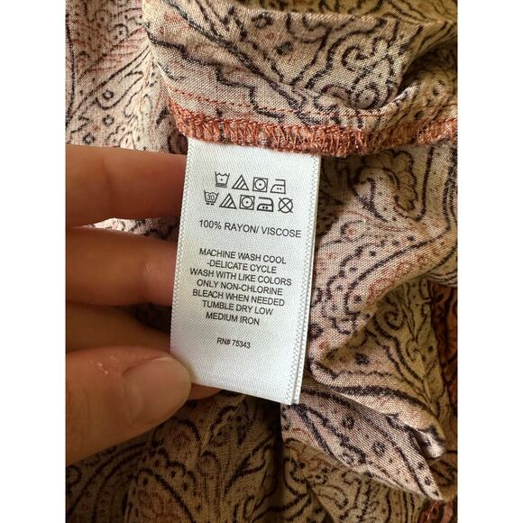 Lucky Brand Paisley Patterned Dress Size XSmall - Picture 3 of 7